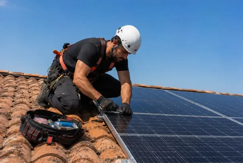 Maintenance et monitoring de panneaux solaires à Gévezé